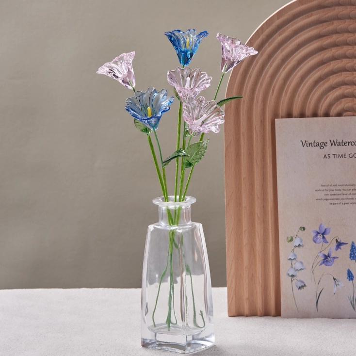 In Loving Memory: Artisan Handblown Glass Flower Tribute – A Lasting Symbol of Love and Remembrance