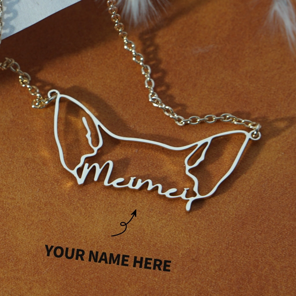 Personalized Dog Necklace - Elegant Gold Custom Name Jewelry for Dog Lovers (5)