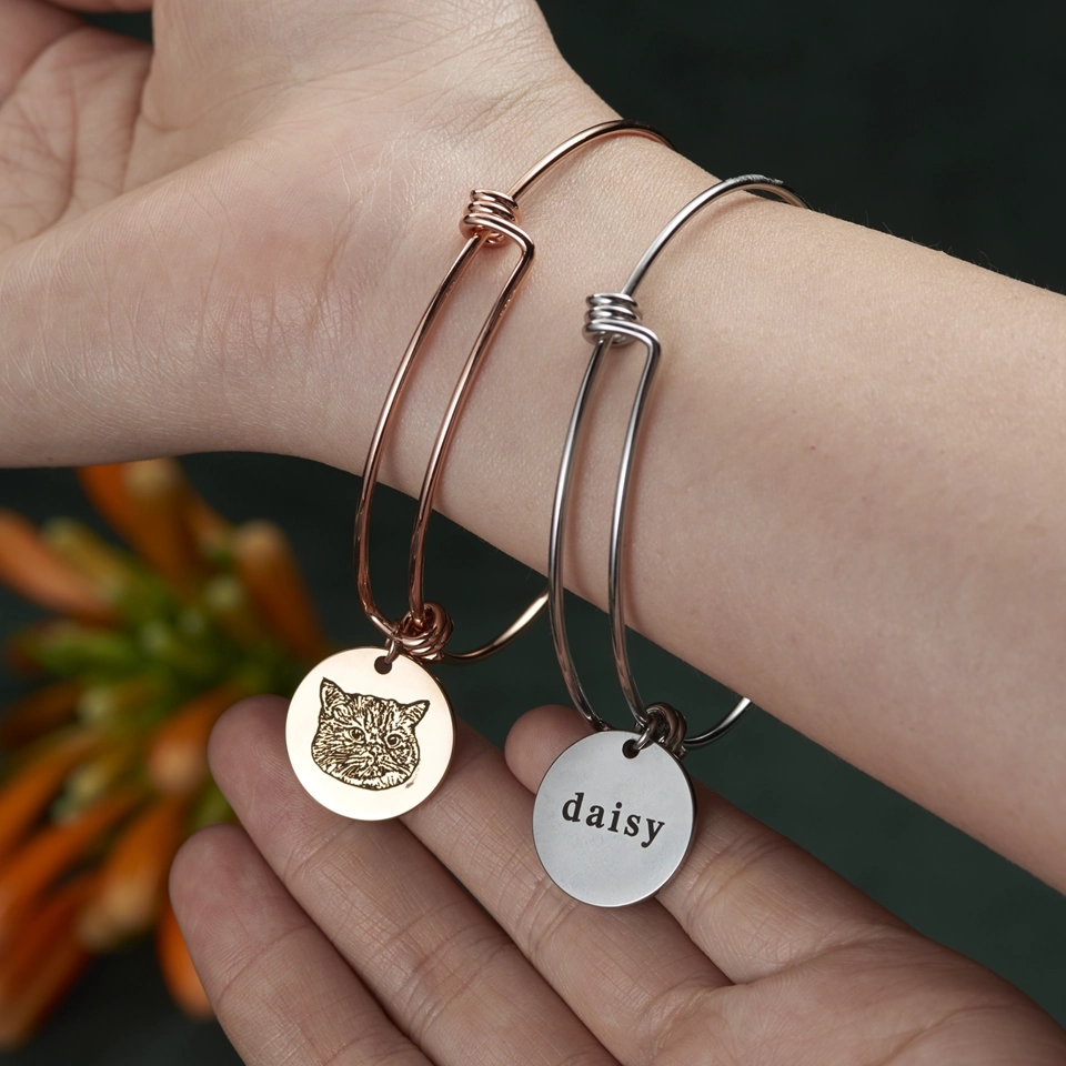 Personalized Pet Gifts Dog Lovers Bracelet Adjustable Bracelets for Women Dog Mom Pet Lover (2)